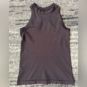 AMAZON Mocha Ribbed Racerback Tank